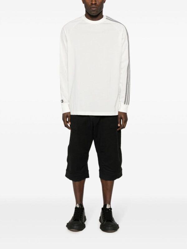 ⁦3-Stripes cotton blend T-shirt⁩ - الصورة ⁦3⁩