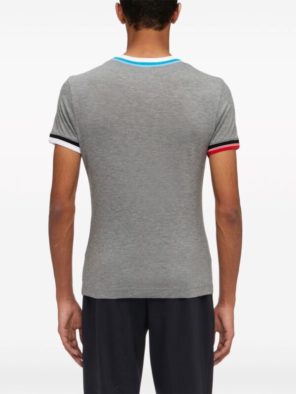 ⁦colour-block trim T-shirt⁩ - الصورة ⁦2⁩