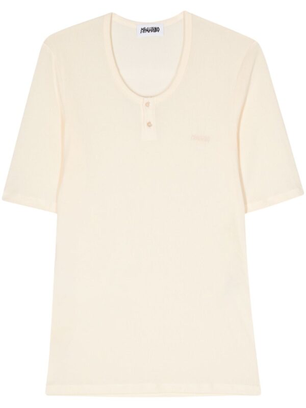 embroidered-logo T-shirt