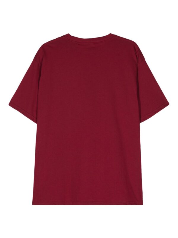 ⁦embroidered-logo cotton T-shirt⁩ - الصورة ⁦2⁩
