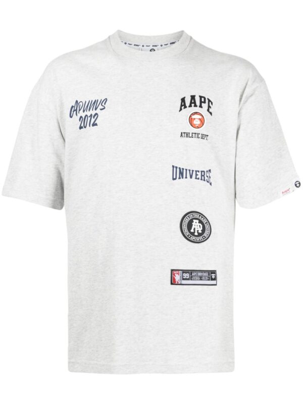⁦collegial-print cotton T-shirt⁩ - الصورة ⁦4⁩
