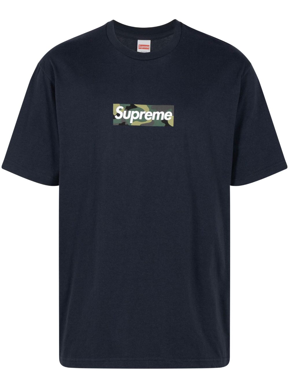 box logo cotton T-shirt