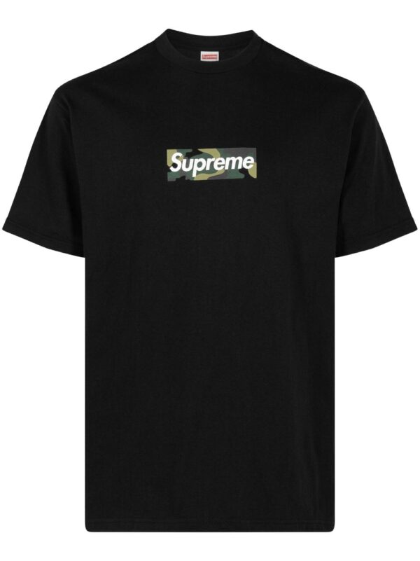 box logo cotton T-shirt