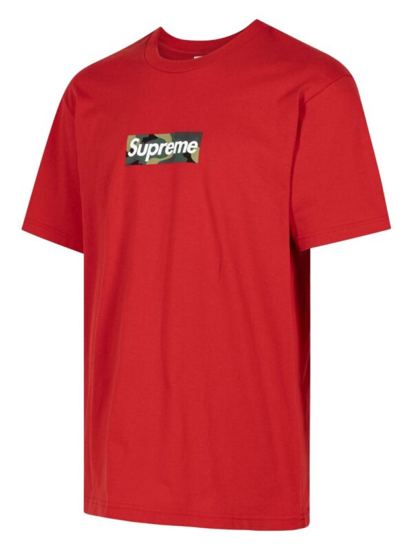 box logo cotton T-shirt