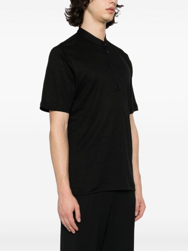 ⁦fine-knit slub T-shirt⁩ - الصورة ⁦2⁩