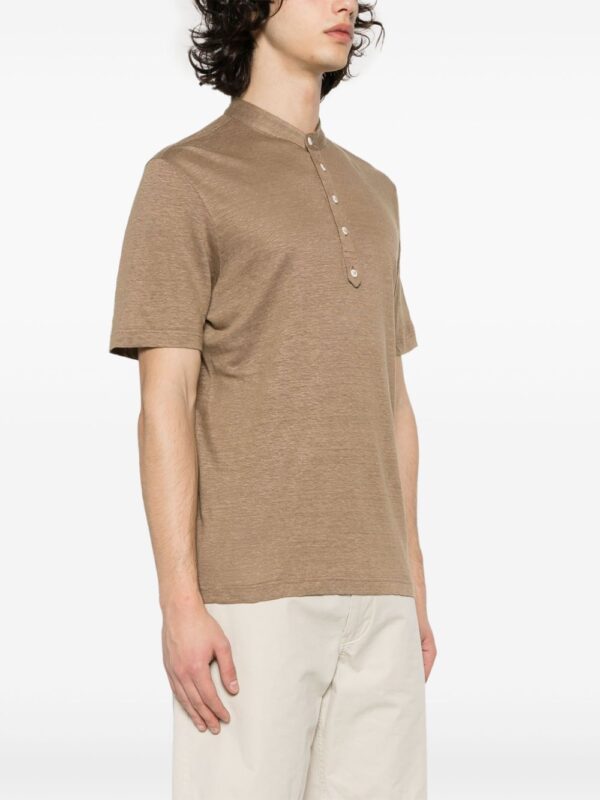 ⁦fine-knit slub T-shirt⁩ - الصورة ⁦3⁩