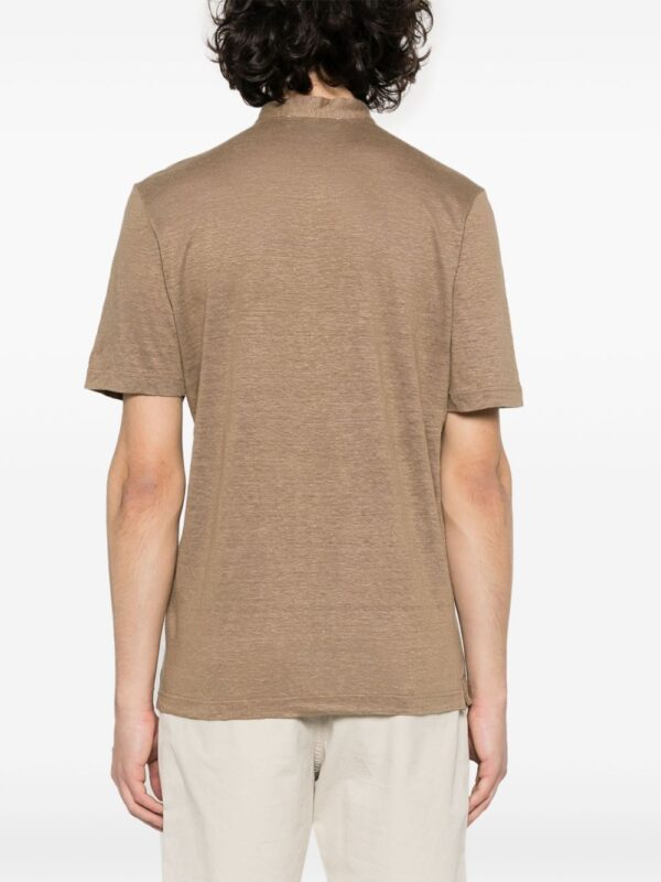 ⁦fine-knit slub T-shirt⁩ - الصورة ⁦4⁩