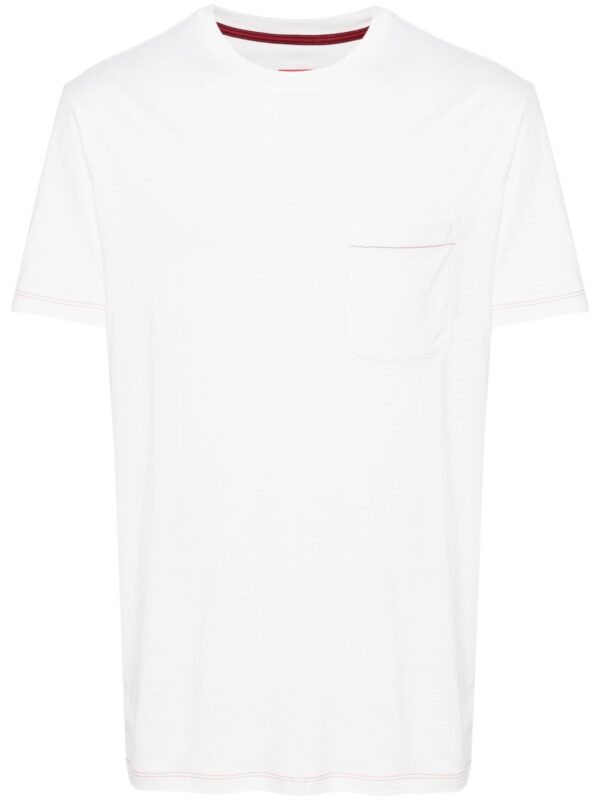 contrast-stitching jersey T-shirt