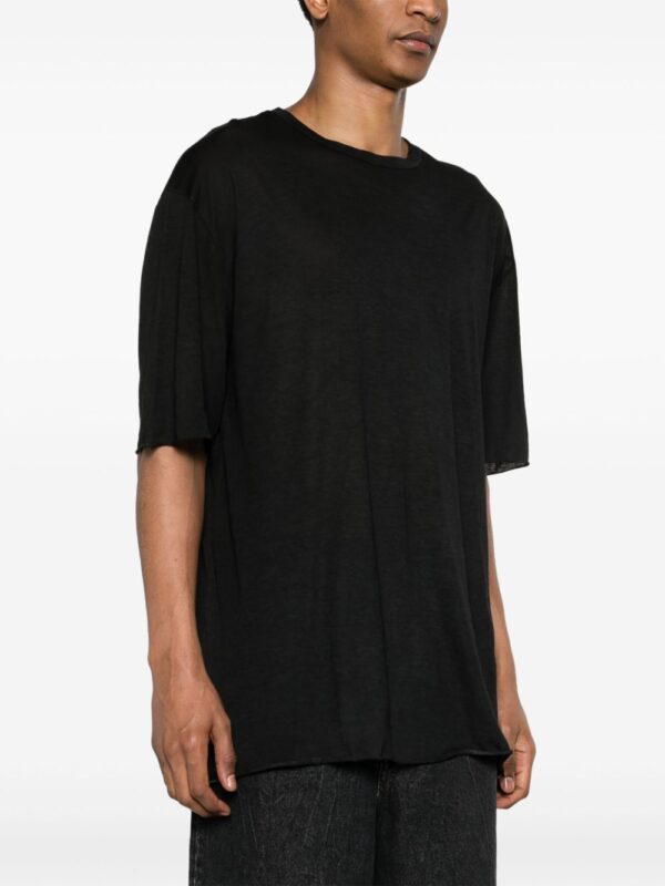 ⁦drop-shoulder cotton T-shirt⁩ - الصورة ⁦3⁩
