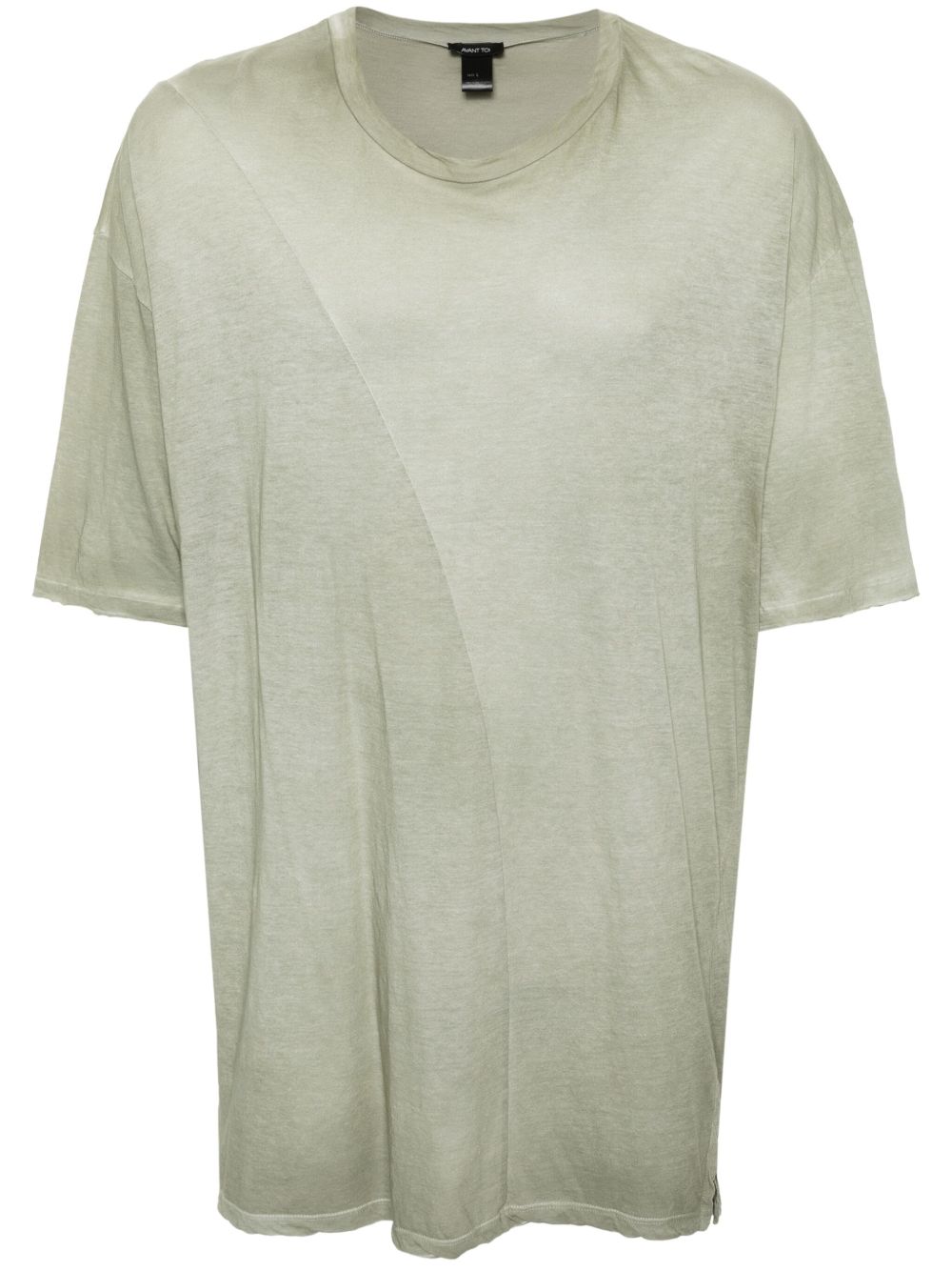 drop-shoulder mélange T-shirt