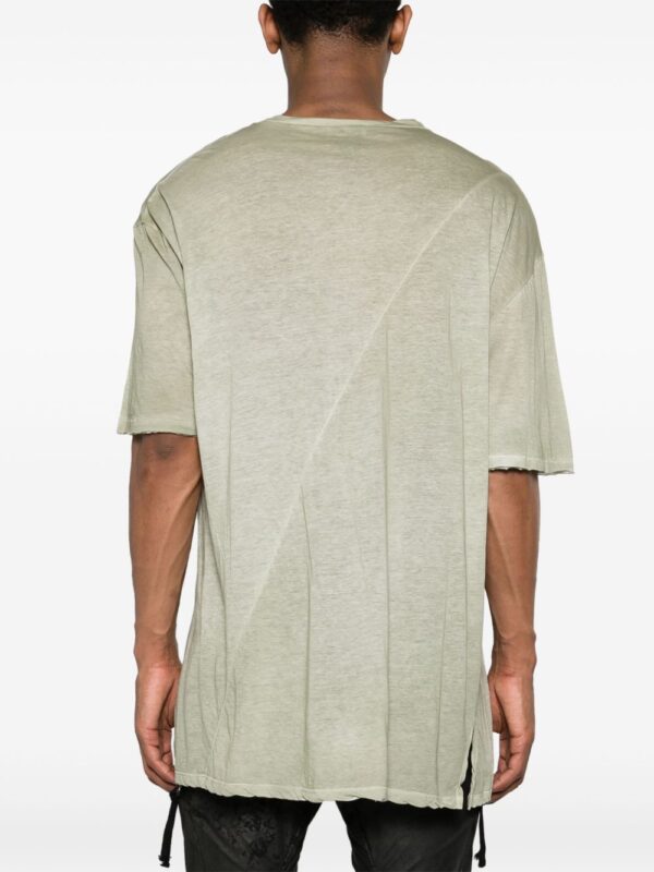 ⁦drop-shoulder mélange T-shirt⁩ - الصورة ⁦4⁩