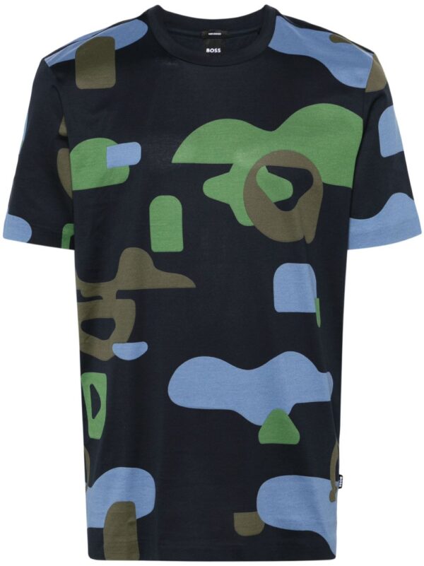 camouflage-print cotton T-shirt