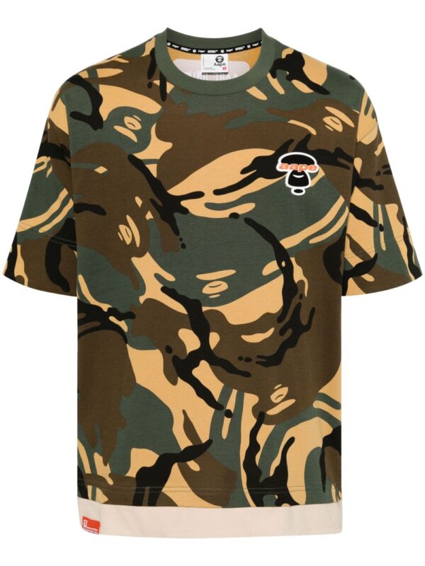 camouflage-print cotton T-shirt