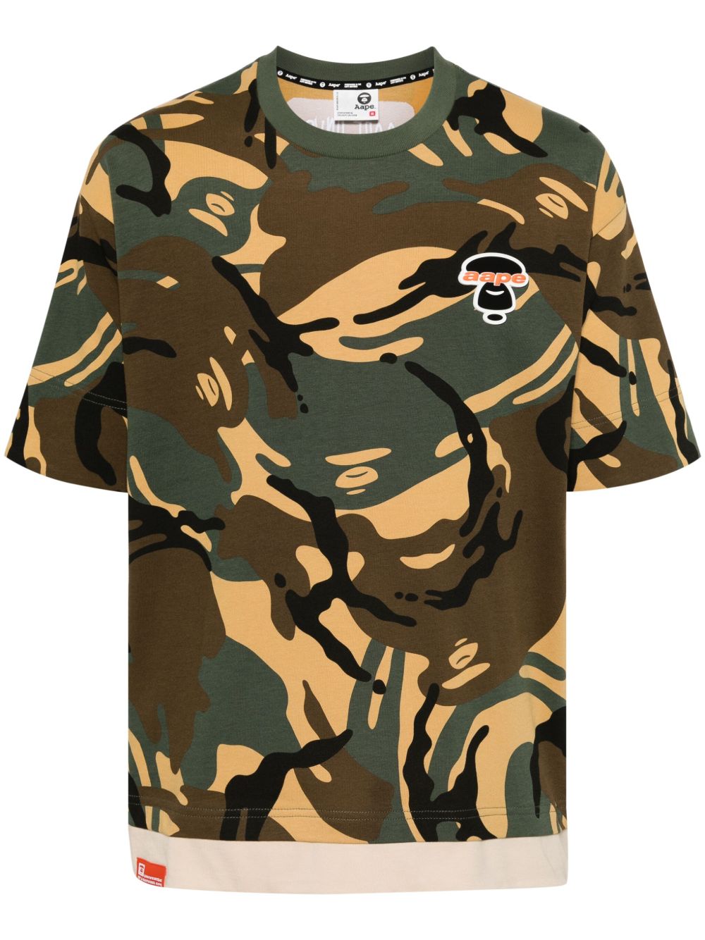 camouflage-print cotton T-shirt