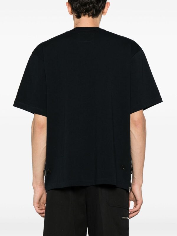 ⁦drop-shoulder cotton T-shirt⁩ - الصورة ⁦2⁩
