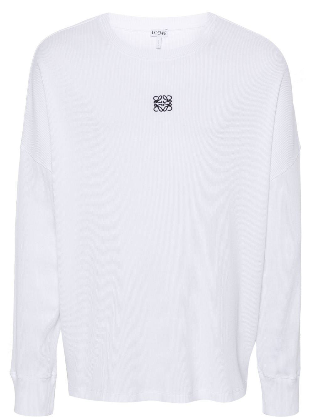 embroidered Anagram-motif T-shirt