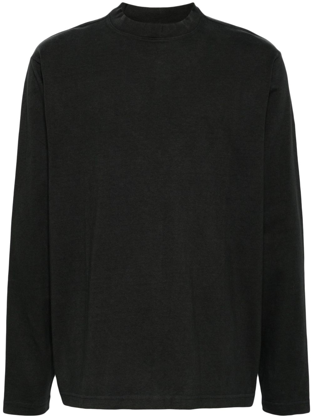 crew-neck long-sleeve T-shirt
