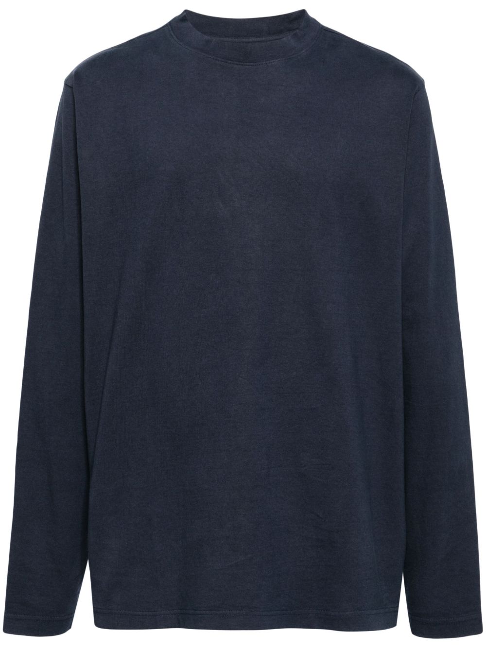crew-neck long-sleeve T-shirt