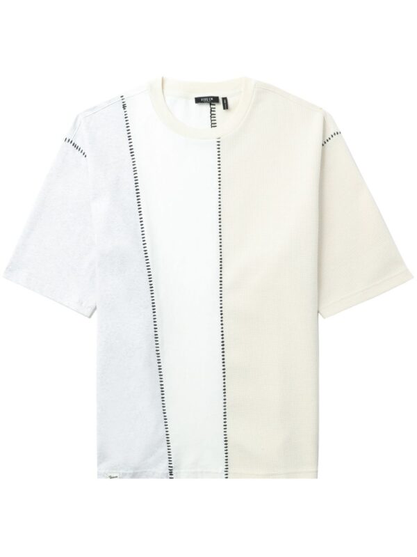 colour-block cotton-blend T-shirt