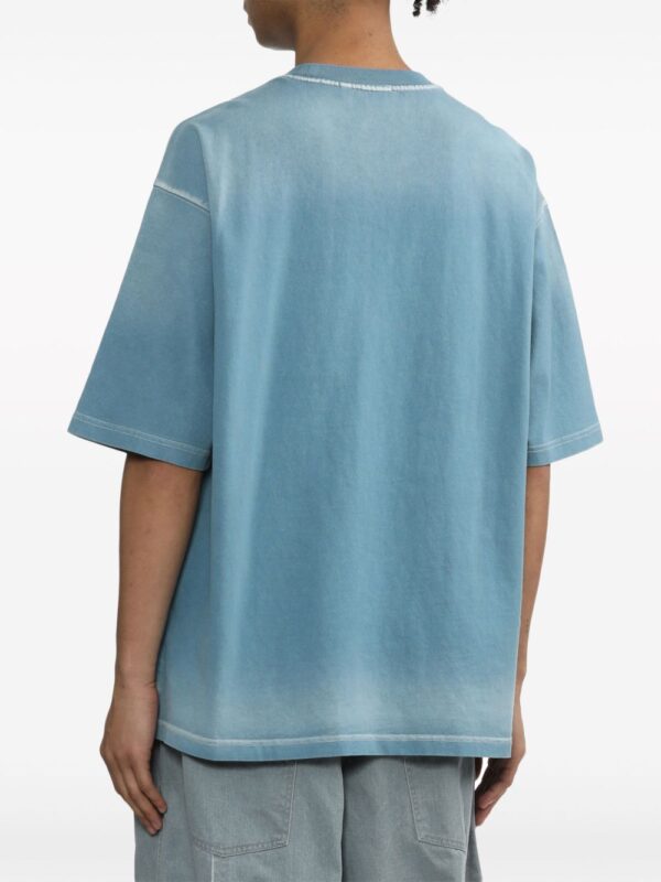 ⁦embroidered cotton T-shirt⁩ - الصورة ⁦2⁩