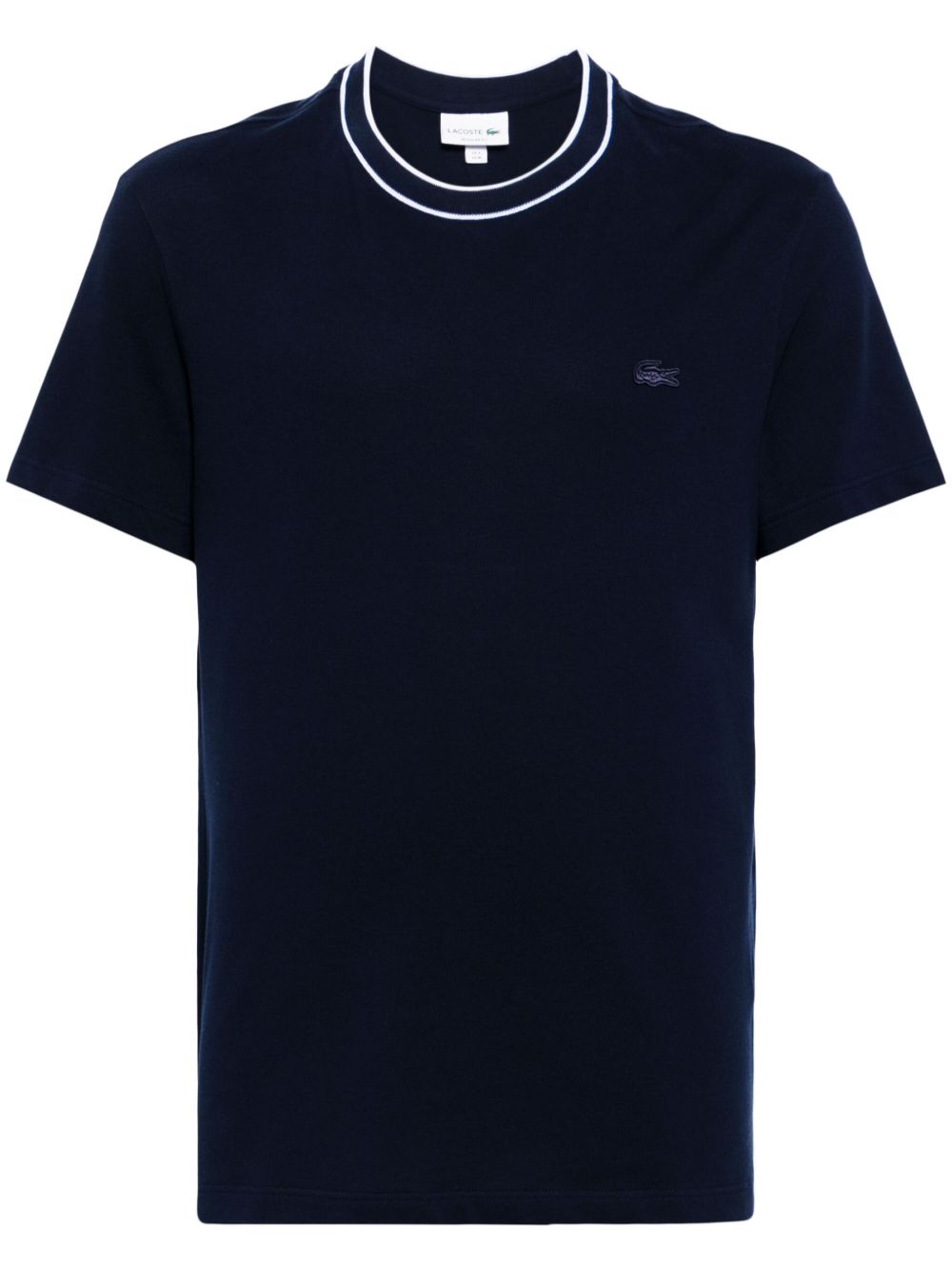 crocodile-appliqué crew-neck T-shirt