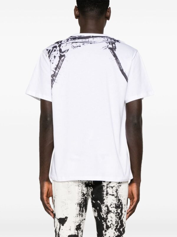 ⁦abstract-print cotton T-shirt⁩ - الصورة ⁦2⁩