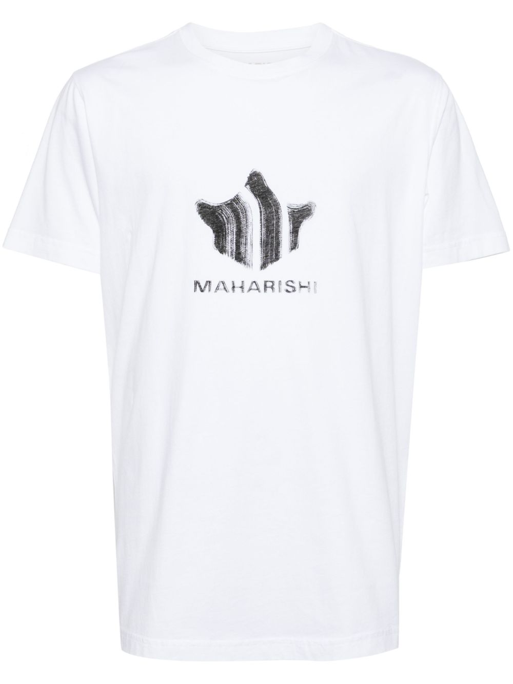 Brushstroke Temple organic-cotton T-shirt