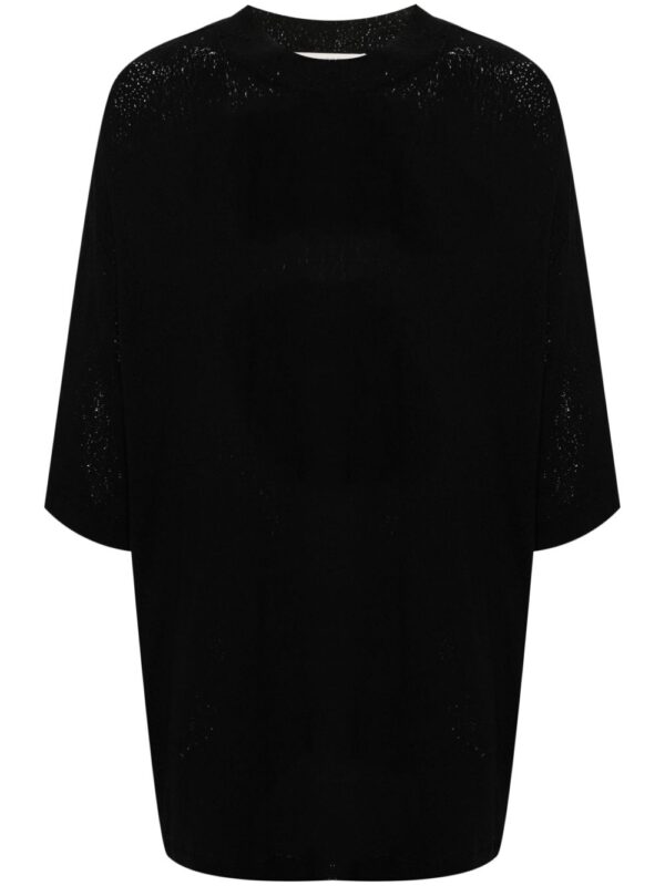distressed longline T-shirt