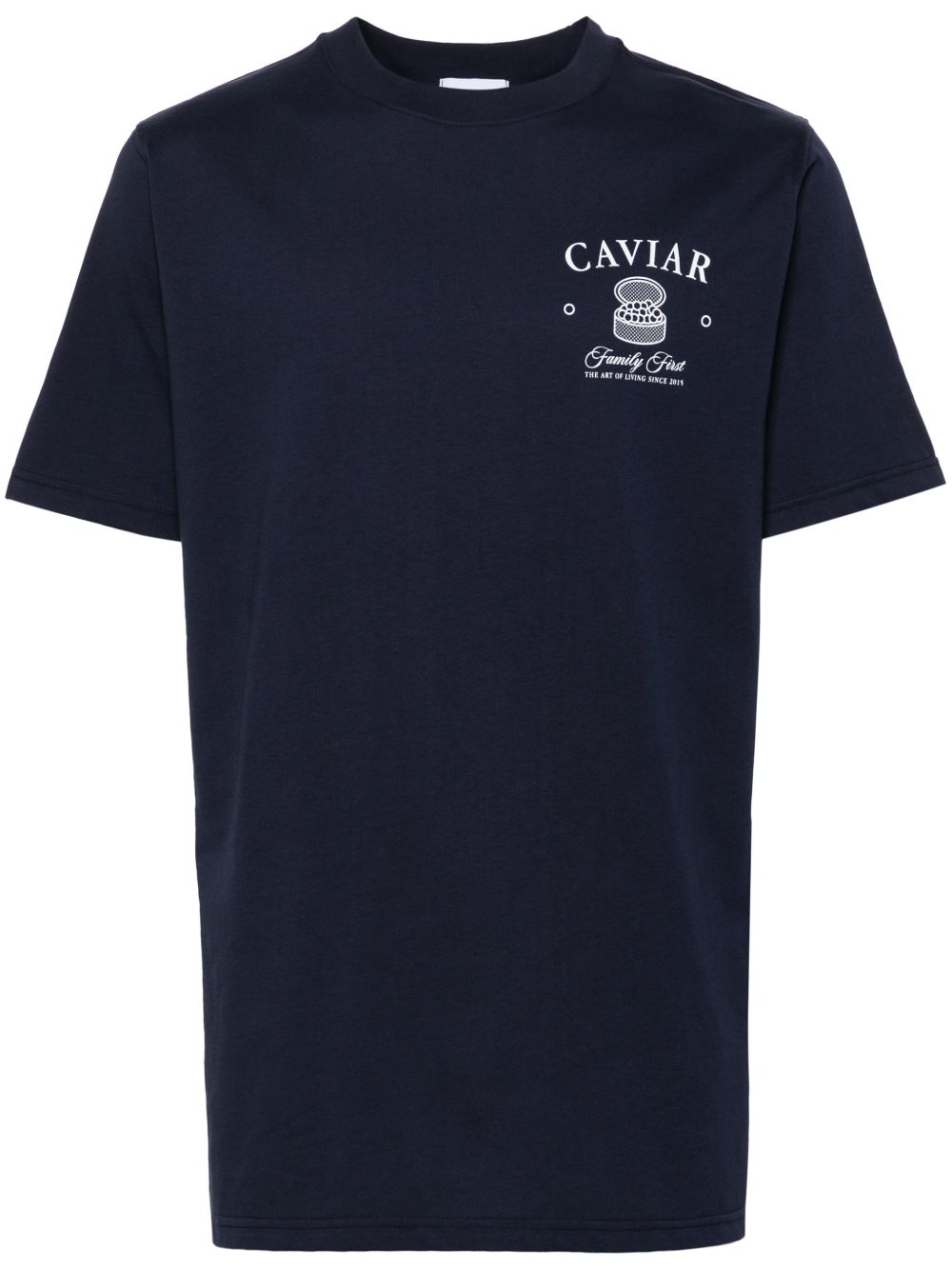 Caviar-print cotton T-shirt
