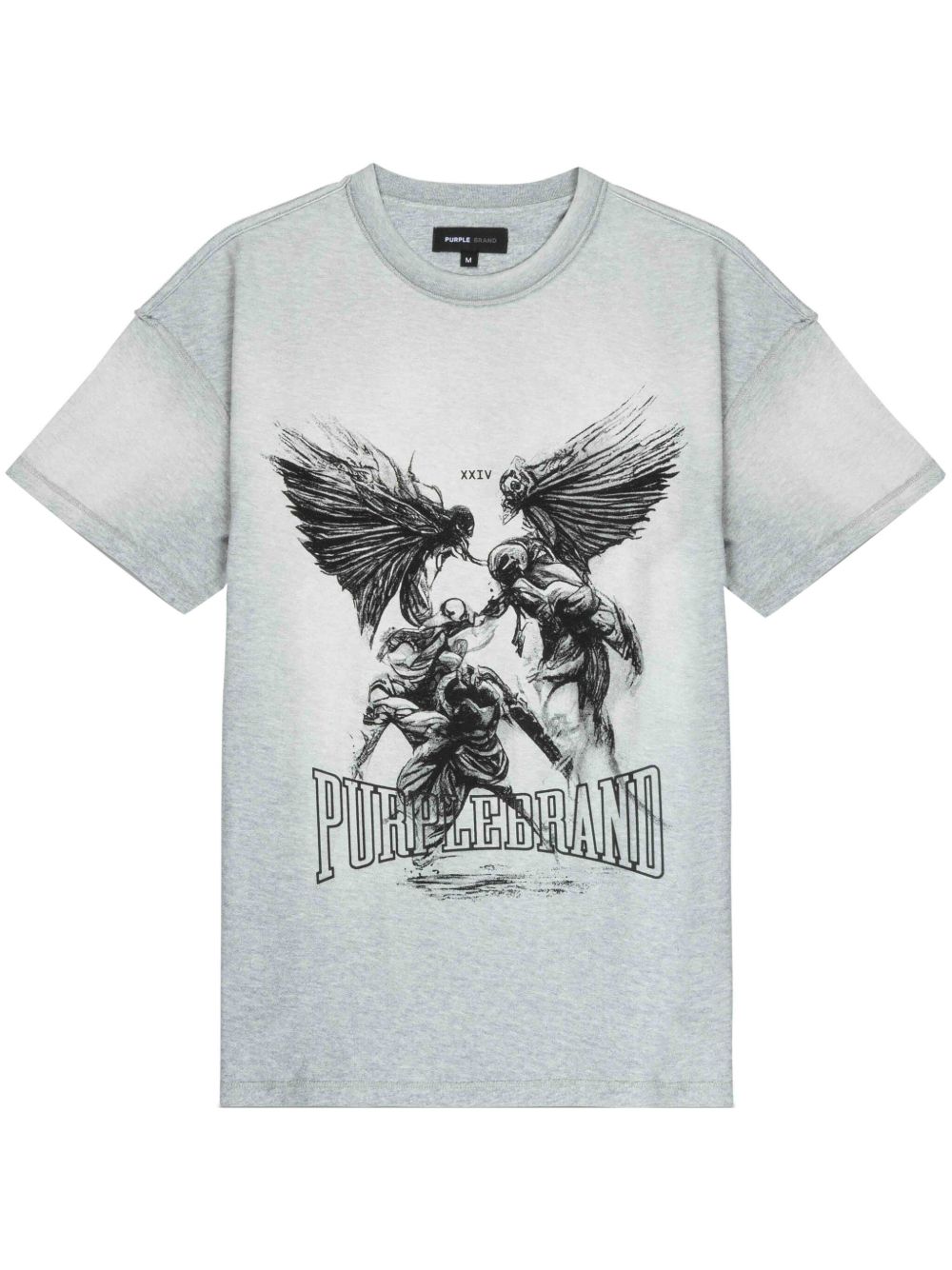 Fight-print cotton T-shirt