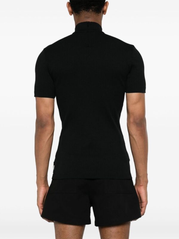 ⁦FF logo plaque ribbed T-shirt⁩ - الصورة ⁦2⁩