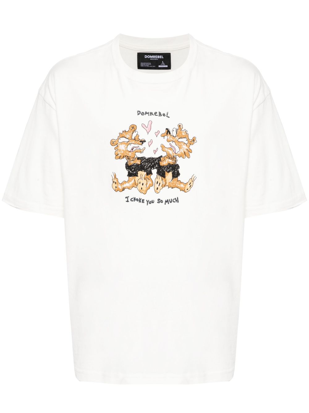 Choke graphic-print cotton T-shirt