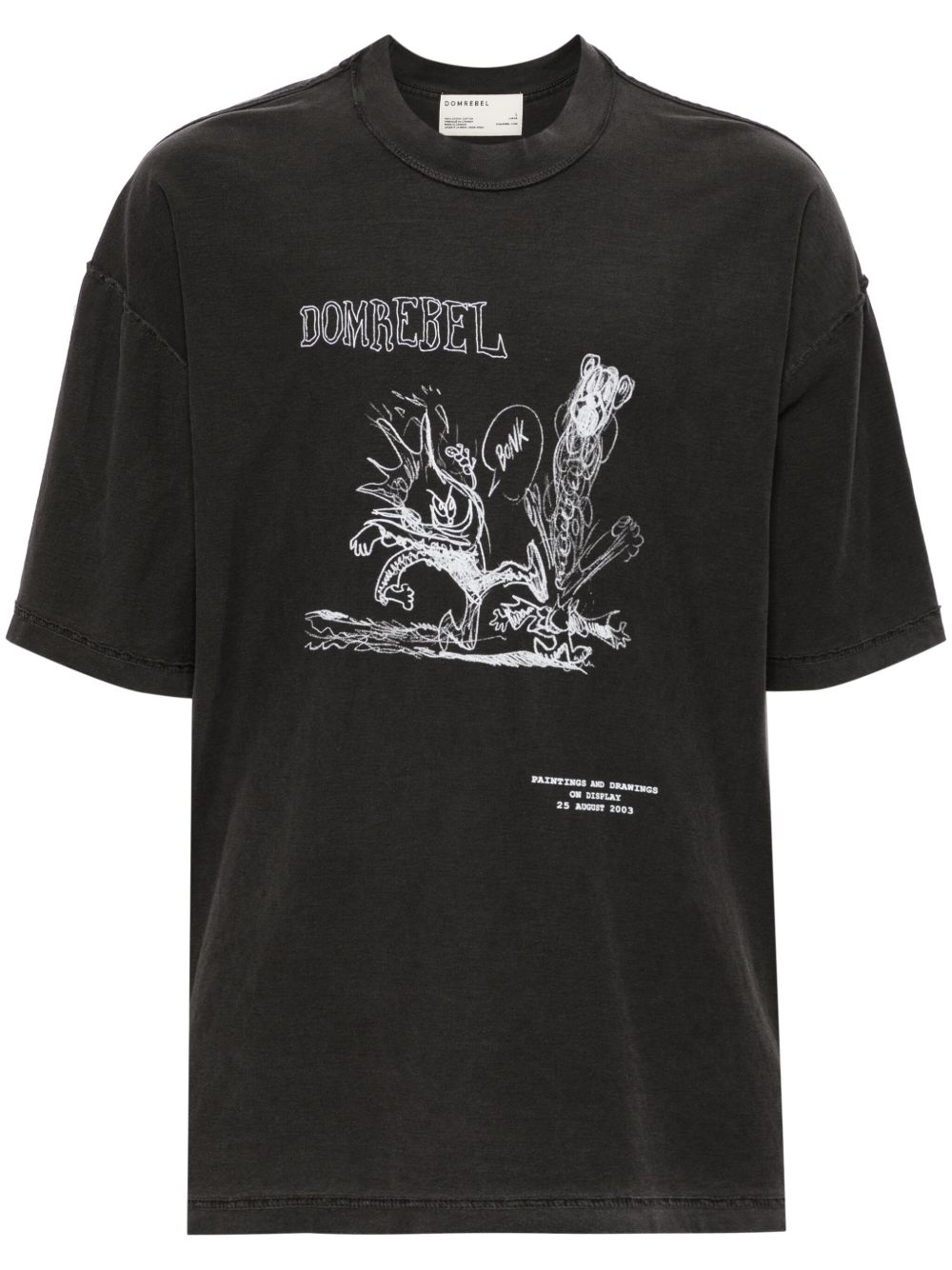 Comic Kick graphic-print cotton T-shirt