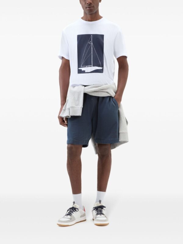⁦boat-print T-shirt⁩ - الصورة ⁦3⁩