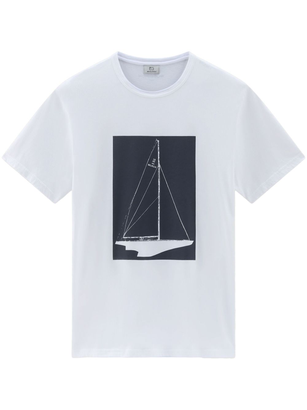 boat-print T-shirt