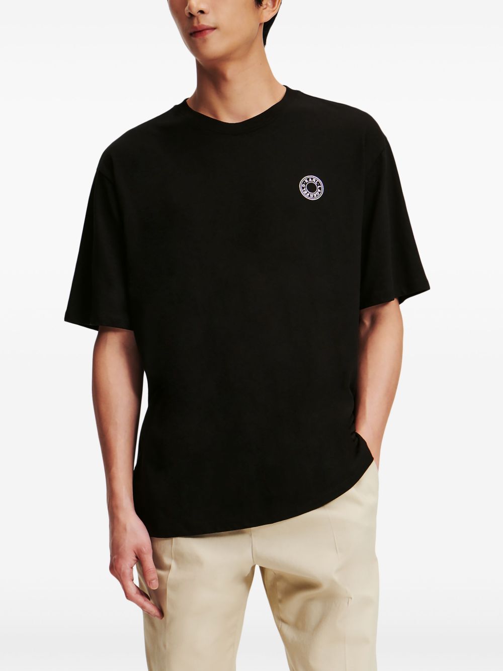 circle-logo cotton T-shirt