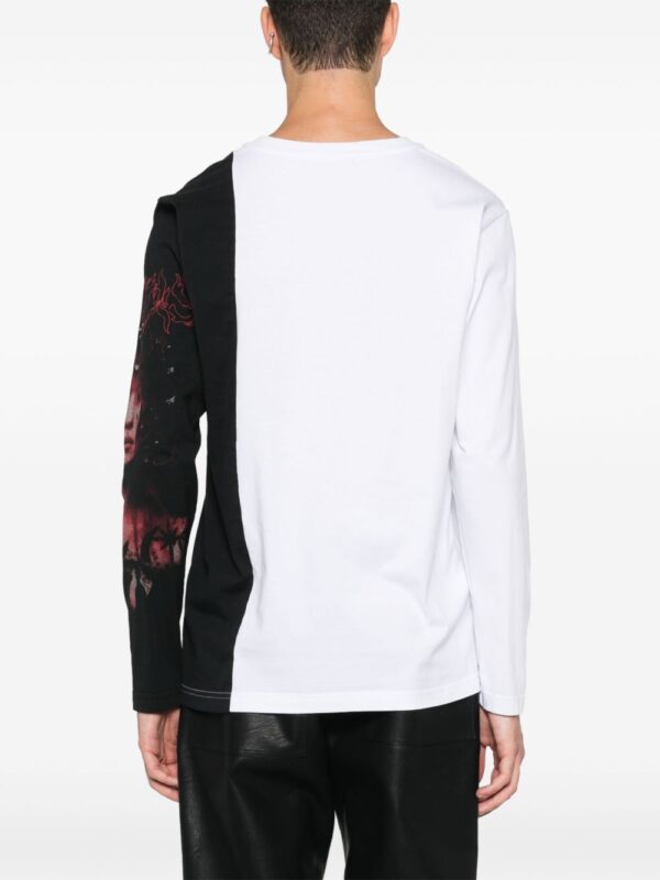 ⁦colour-block longsleeved T-shirt⁩ - الصورة ⁦2⁩
