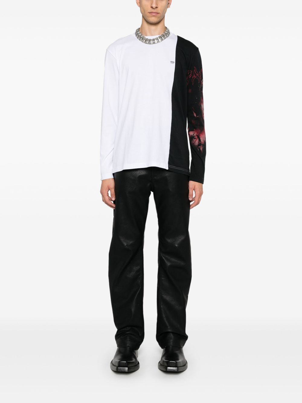colour-block longsleeved T-shirt