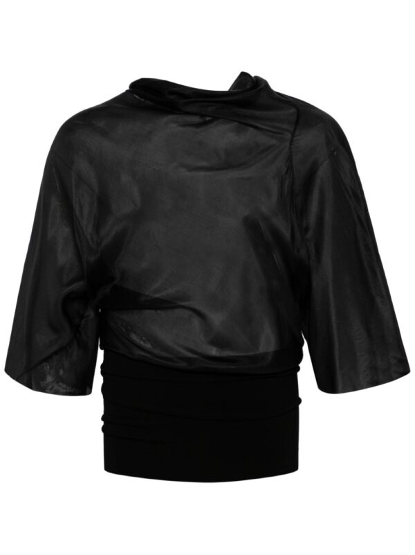 Cylinder silk blouse