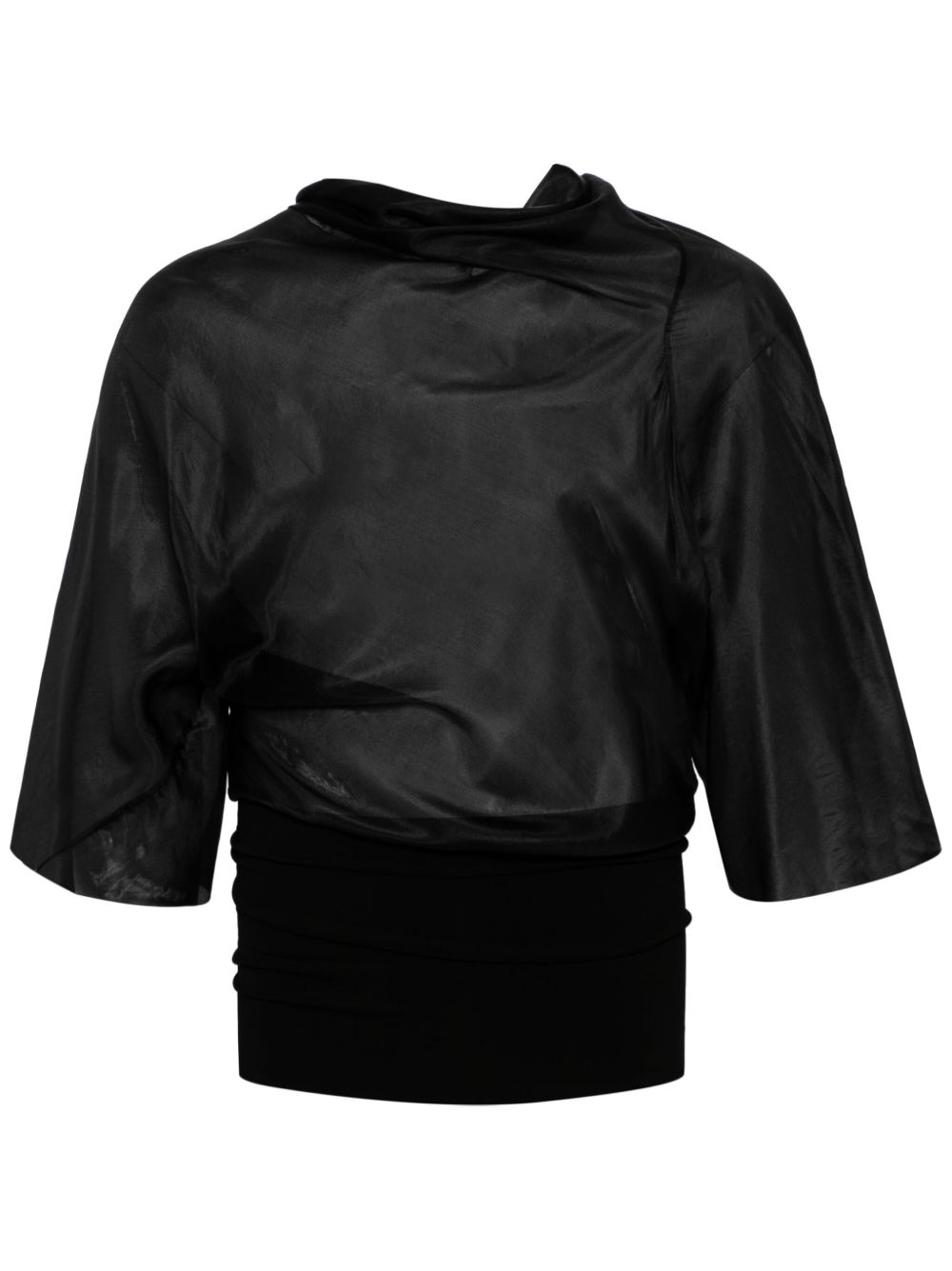 Cylinder silk blouse