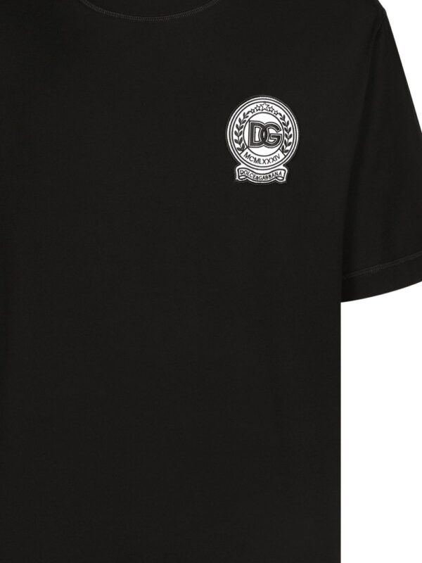 ⁦DG-embroidered cotton T-shirt⁩ - الصورة ⁦2⁩