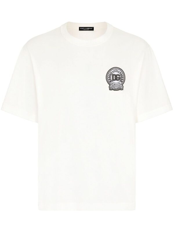 ⁦DG-embroidered cotton T-shirt⁩ - الصورة ⁦3⁩