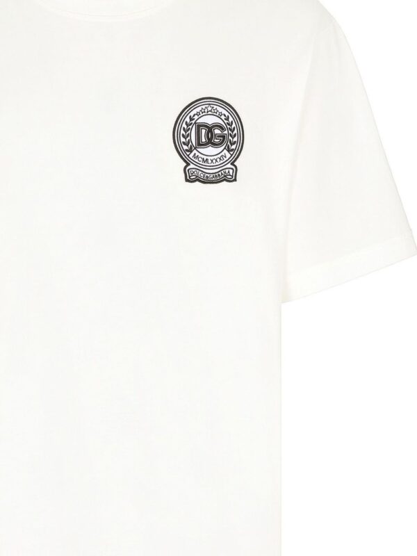 ⁦DG-embroidered cotton T-shirt⁩ - الصورة ⁦2⁩