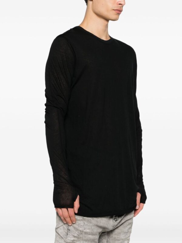 ⁦crew-neck long-sleeve T-shirt⁩ - الصورة ⁦2⁩