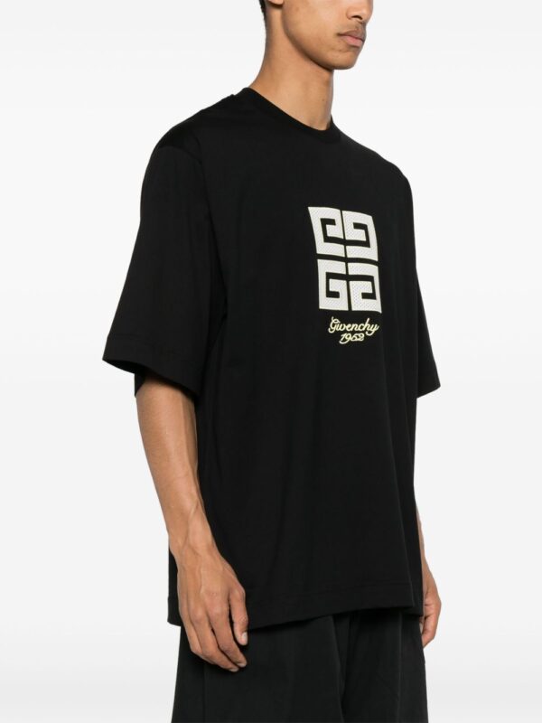 ⁦4G-motif cotton T-shirt⁩ - الصورة ⁦3⁩