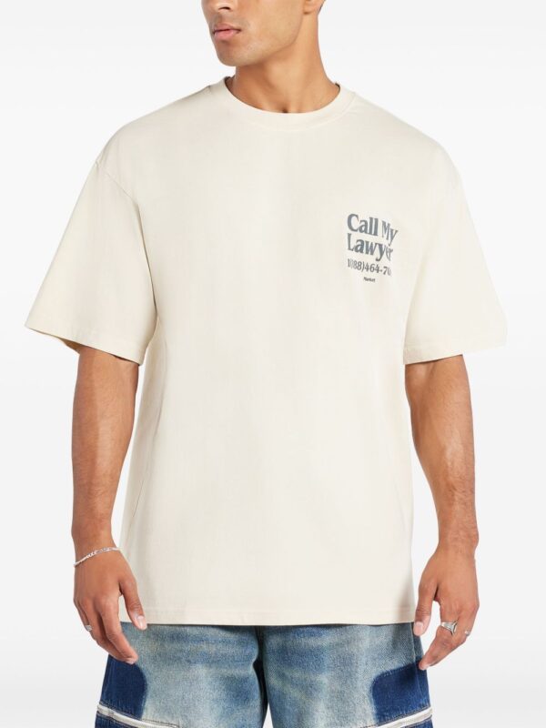 ⁦Call My Lawyer-print T-shirt⁩ - الصورة ⁦2⁩