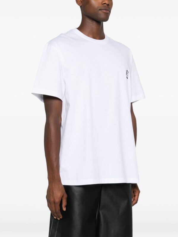 ⁦back-logo cotton T-shirt⁩ - الصورة ⁦3⁩