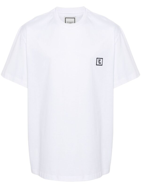 back-logo cotton T-shirt