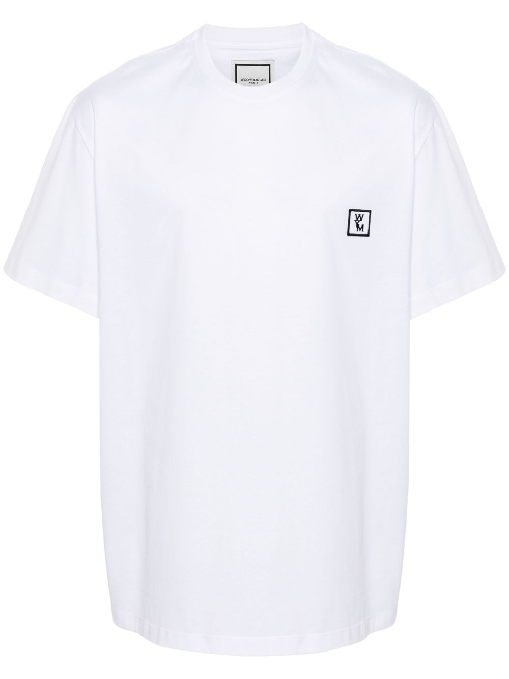 back-logo cotton T-shirt
