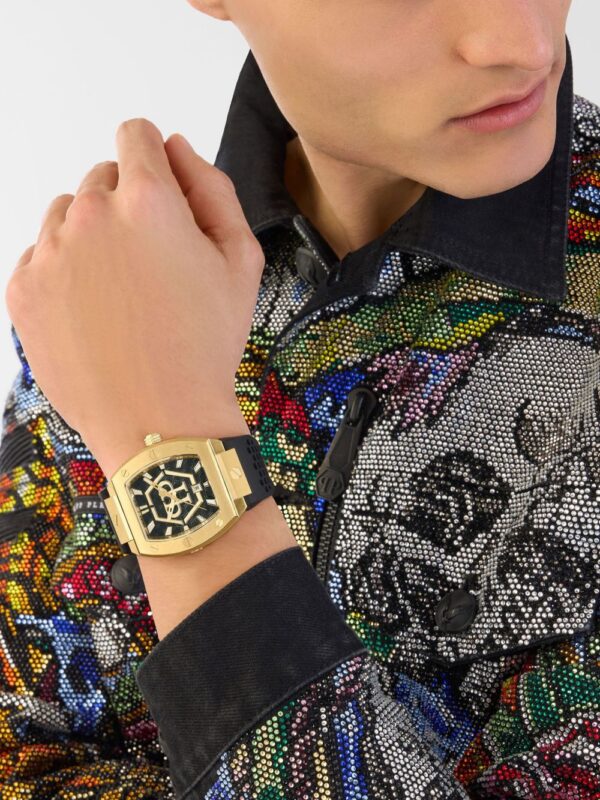 ⁦Philipp Plein ساعة 'ذا هيكساغون فانتوم' 44 ملم⁩ - الصورة ⁦2⁩